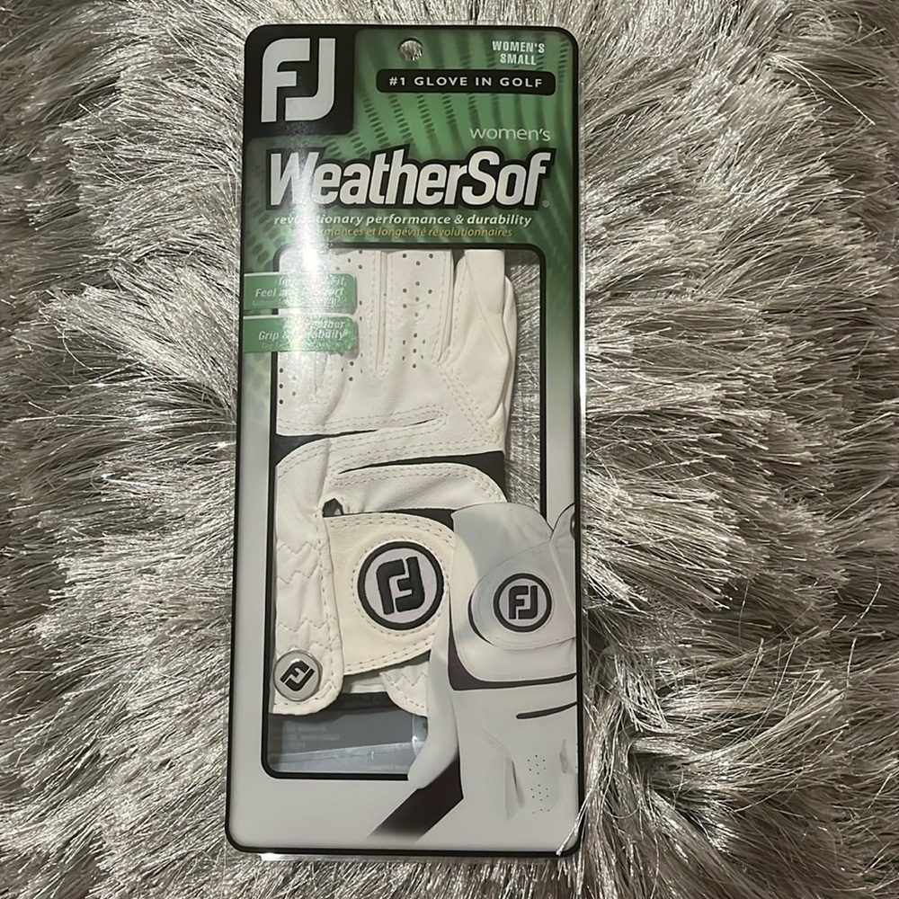 WeatherSOF White women’s leather Glove Left Hand